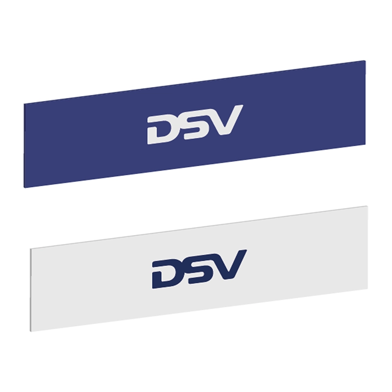 Non Illuminated DSV logo on Aluminium composite plate flexible size